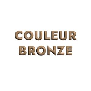 Embout a coller ethnique couleur bronze avec trou rond de 5mm