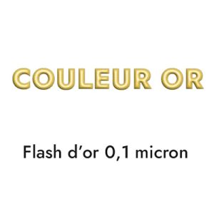 Fermoir boucle couleur or pour cuir plat de 5mm