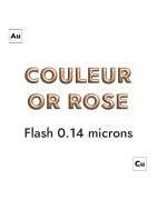 Fermoir boucle couleur or rose pour cuir plat de 3mm