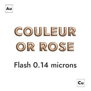 Fermoir magnetique lisse rose gold pour cuir plat de 6mm