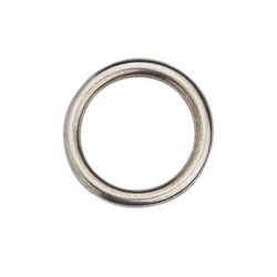 Anneau rond lisse et épais de 42mm placage argent