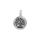 Pampille arbre de vie de 17mm en métal placage argent