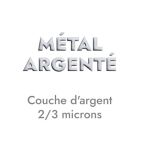 Nouveau passant croix basque placage argent pour cuir plat de 5mm