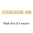 Passant lettre K couleur or pour cuir plat de 5mm