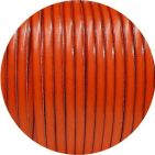 Nouveau cuir plat 5mm de couleur orange vif sans bords noirs en vente au cm