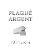 Cœur 3D de 14mm à suspendre plaqué argent 10 microns