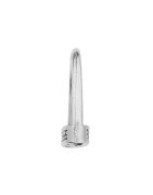 Pampille étrier ibérique de 22mm en métal placage argent