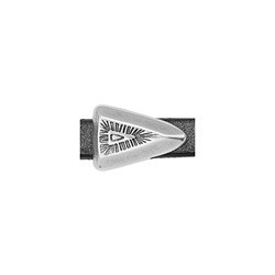 Passant ethnique triangulaire pour cuir plat de 5mm