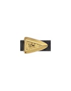 Passant ethnique triangulaire couleur or pour cuir plat de 5mm