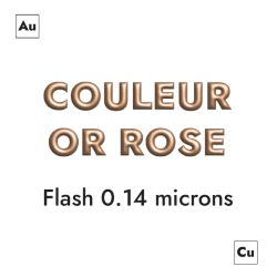 Bague fine en laiton avec 1 barre et une petite boule couleur or rose