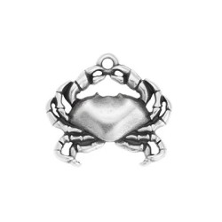 Pendentif crabe en métal placage argent Pendentif crabe en métal placage argent