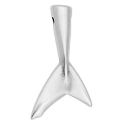 Queue de requin de 40mm en métal placage argent Queue de requin de 40mm en métal placage argent
