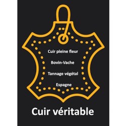 Cuir plat 10mm avec relief floral orange et de la feuille noire en vente au cm