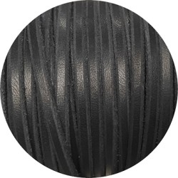 Cuir plat de 5mm noir bords biseautés en vente au cm-Premium