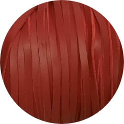 Cuir plat de 3mm soft rouge bords droits en vente au cm