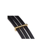 Passant triple couleur or pour cuir plat de 3mm