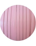 Nouveau cuir plat lisse de 5mm rose candy en vente au cm