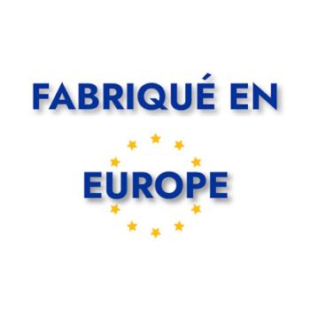 Passant octogonal de 13mm en zamak placage argent émaillé noir