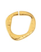 Anneau sécable de 27mm en étain couleur or