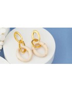 Anneau sécable de 27mm en étain couleur or