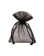 Pochette organza noire pour emballer vos bijoux