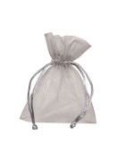 Pochette organza argent pour emballer vos bijoux