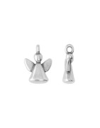 Pampille ange de 14mm en métal placage argent