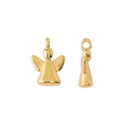 Pampille ange de 14mm en métal couleur or