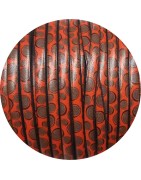 Exclu-Cuir plat de 5mm fantaisie mandalas en vente au cm