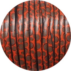 Exclu-Cuir plat de 5mm fantaisie mandalas en vente au cm