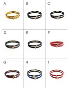 Bracelet double tour en kit de 5mm de large bordeaux couture et or