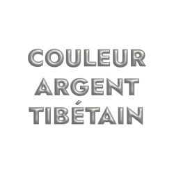 Pochette de 10 perles plates picots argent tibetain-10mm