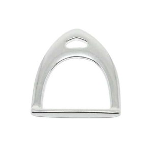 Etrier de 65mm en métal plaqué argent 10 microns