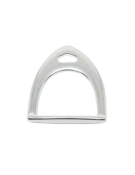 Etrier de 65mm en métal plaqué argent 10 microns