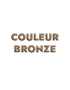 Passant en forme de plume bronze pour cuir plat de 10mm