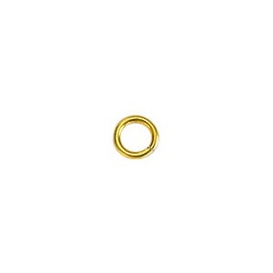 Lot de 50 anneaux ronds de 6mm en métal couleur or