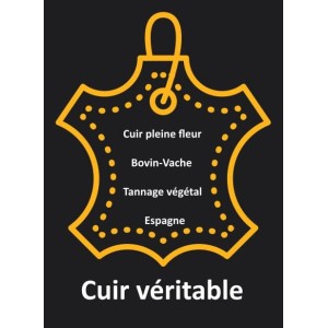 Cuir plat 5mm imprimé jaune fluo motifs noirs en vente au cm