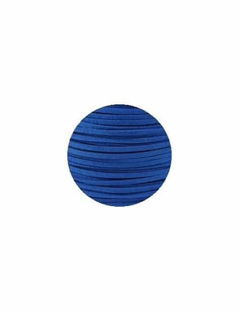 Lacet de suedine 3x1.3mm-bleu roy-3 mètres