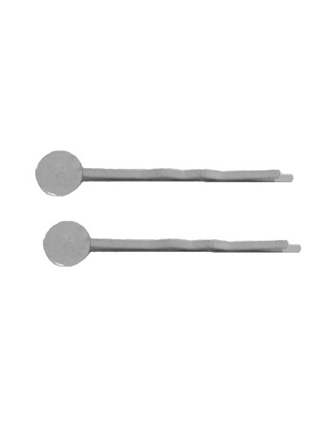 Lot de 10 supports de barrette placage rhodium premier prix-45mm