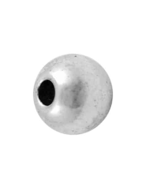 Pochette de 10 perles rondes lisses pleines sans plomb-5mm