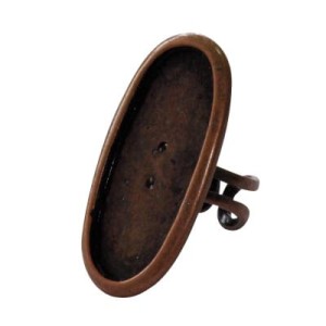 Support de bague couleur cuivre antique-43mm