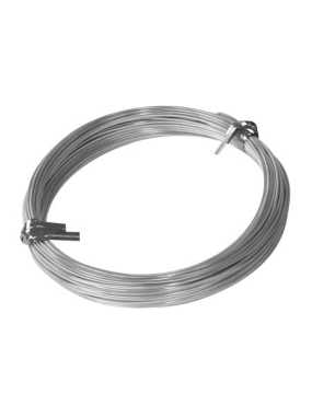 Rouleau de fil aluminium rond aspect satiné-1mm-10 metres