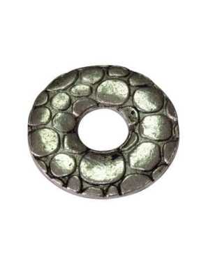 Piece ronde en metal avec relief-22mm