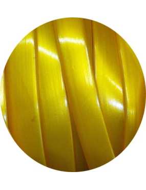 Cordon caoutchouc plat large or opaque-10mmx2.2mm