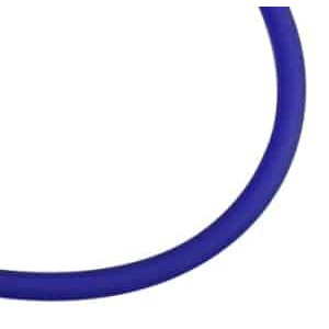 Buna cord-Cordon caoutchouc creux bleue-4mm