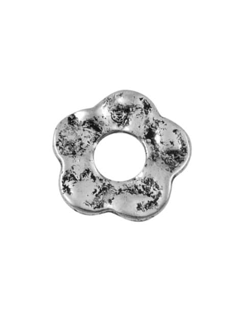 Perle plate intercalaire en forme de fleur-17.5mm