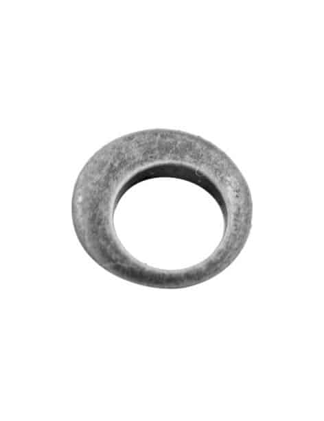 Anneau rond decentre en metal couleur argent tibetain sombre-12mm