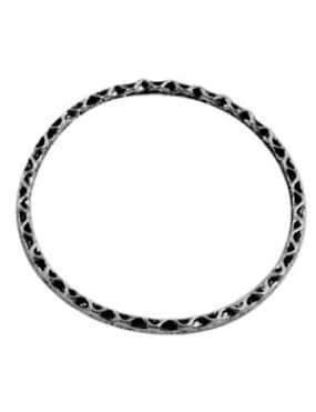 Grand anneau fin couleur argent tibetain sans plomb sans nickel-44.5mm