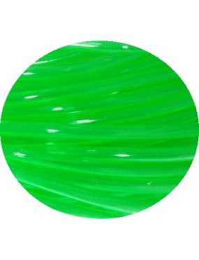 Cordon PVC creux de couleur vert vif-3mm