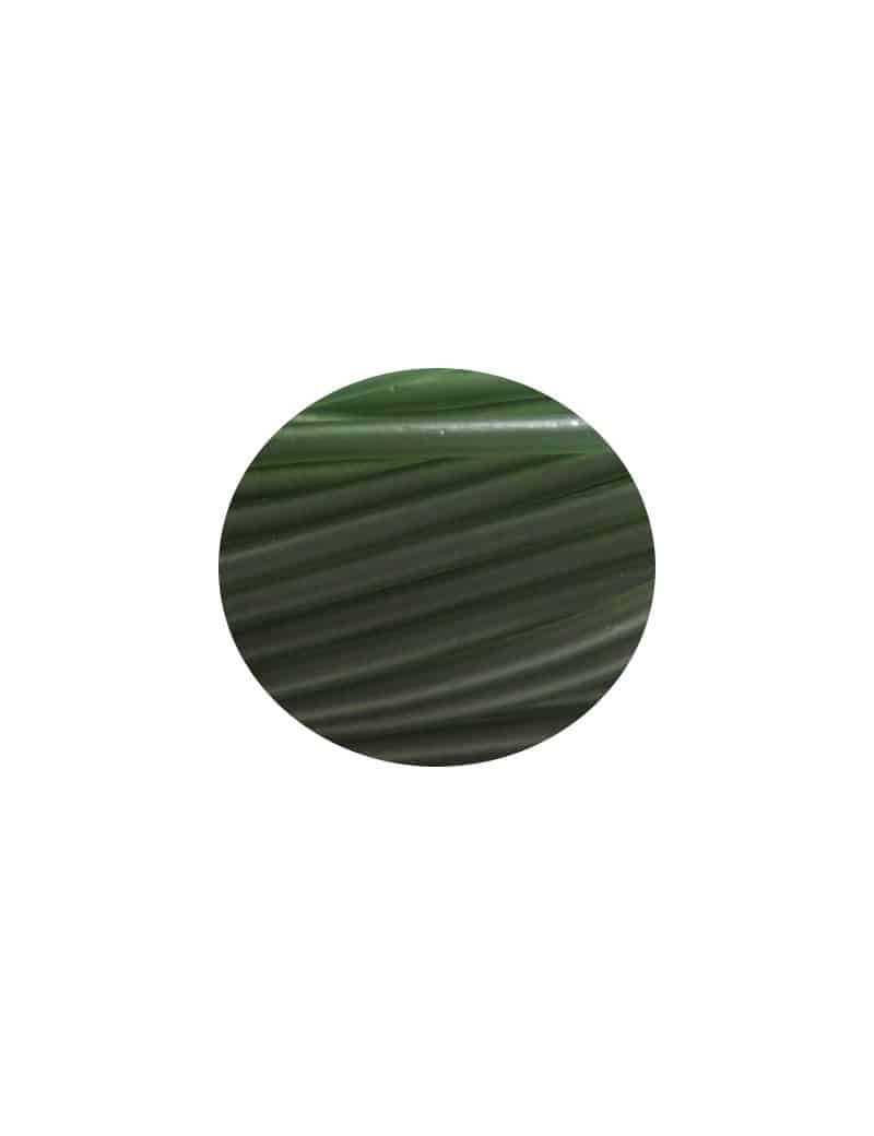 Cordon PVC creux de couleur vert olive-3mm